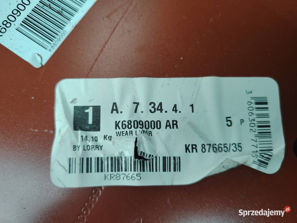 Płoza kosiarki Kuhn 56809020 56809000 org Kuźnica
