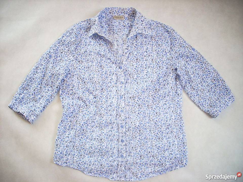 CA koszula bluzka Granat Wzorek Bawełna j nowa