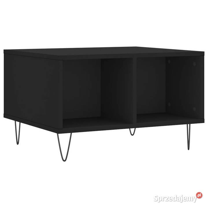 Stolik kawowy czarny 60x50x365 materiał Warszawa sprzedam