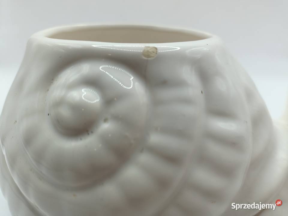 Doniczka osłonka dekoracja porcelana ślimak Zamość