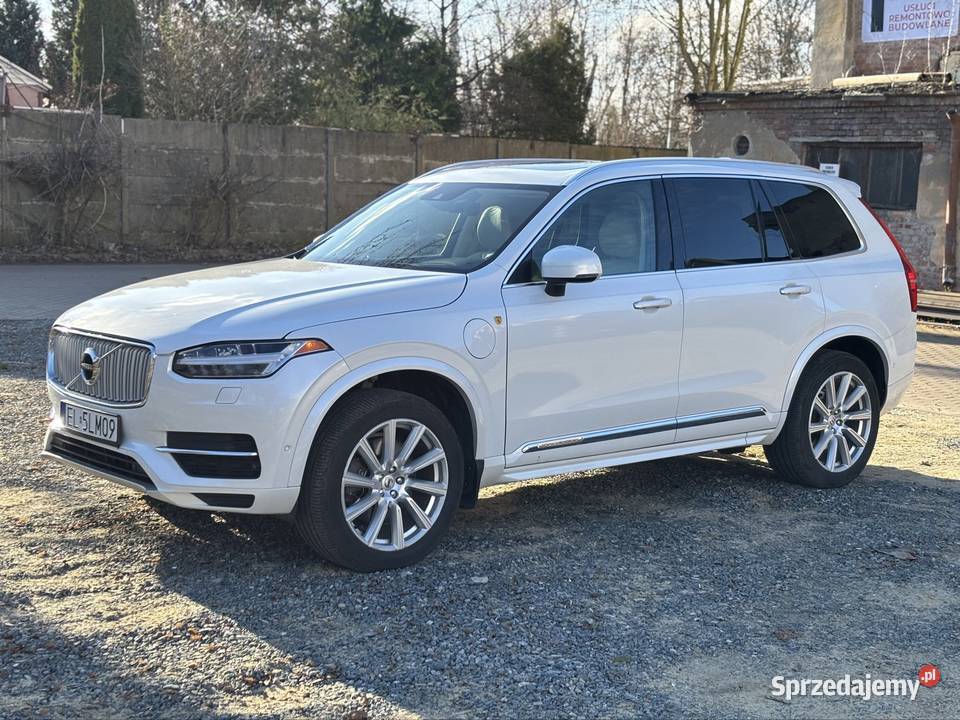 Volvo XC90 T8 Hybryda Plugn Inscription Biała hybryda Łódź