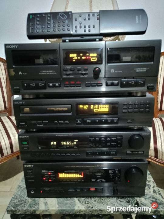 Wieża SONY segmentowa z pilotem Japan Vintage Wieże i miniwieże Drawski Młyn sprzedam