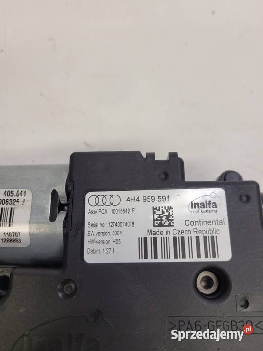 SILNICZEK SZYBERDACHU AUDI A8 D4 LONG 4H4959591 osobowe Przystajń