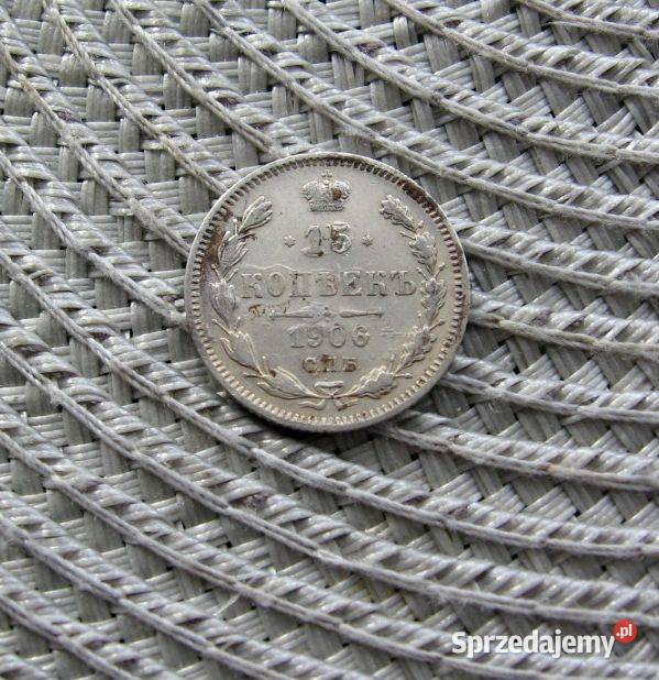 Rosja 15 Kopiejek 1906r