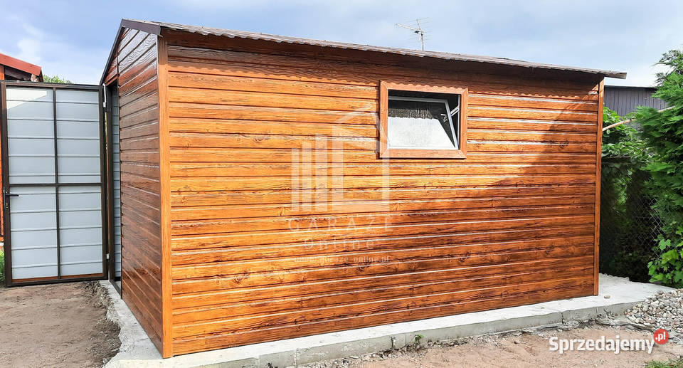 SCHOWEK DOMEK OGRODOWY 3m x 4m drzwi okno Dąb Bochnia