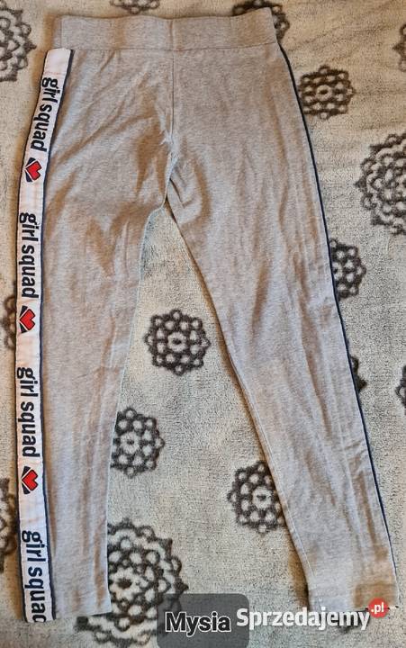 Szare legginsy 140 dziewczynka