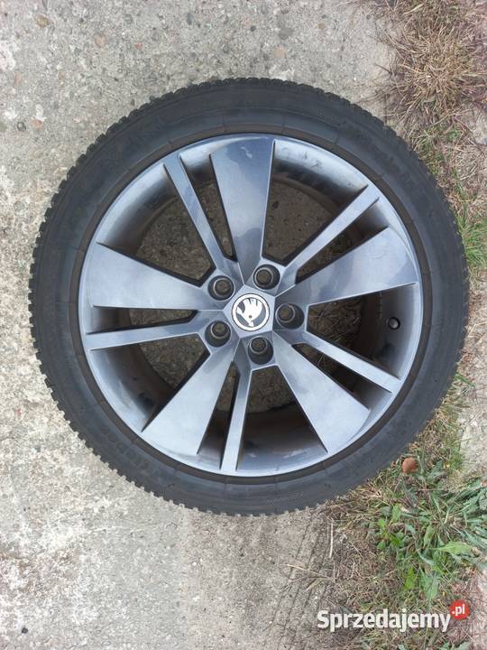 Komplet 4 felg Skoda alu opony zimowe Kleeber Lublin