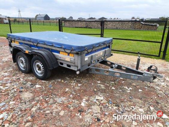Przyczepka dwuosiowa Wiola Krakus Plus DMC 750 Do samochodów osobowych śląskie Bojszowy sprzedam