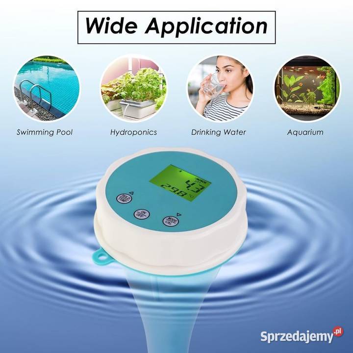 Inteligentny Tester Wody 6w1 Bluetooth pH Chlor Dom i Ogród Warszawa