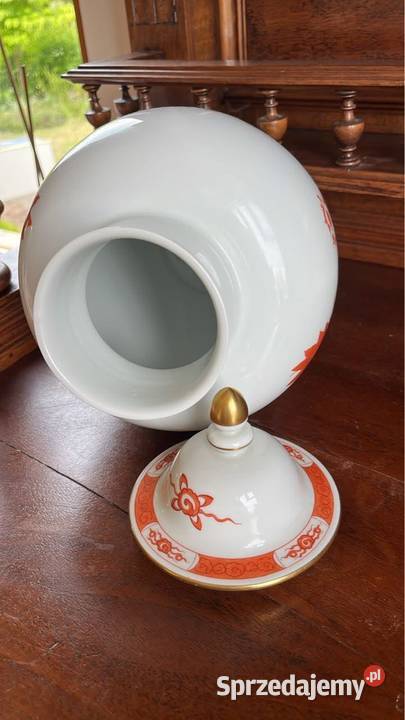 Amfora Meissen Czerwony Smok Ming Red Dragon Gdańsk