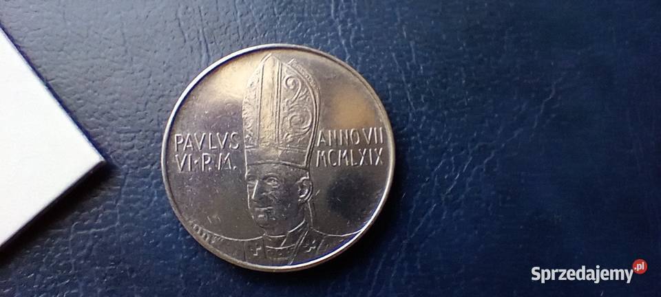 Stare monety 100 lir 1969 Watykan podkarpackie Lesko