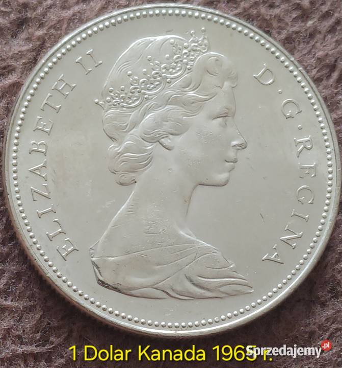 1 Dolar Kanada 1965 r Mennicze srebro Konin