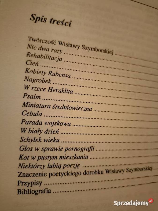 Poezje Szymborska biblioteka analiz literatury Rok wydania 1994