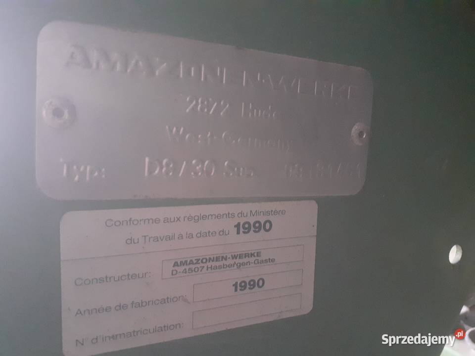 Siewnik amazone D8 3m Siewniki i sadzarki Hubinek