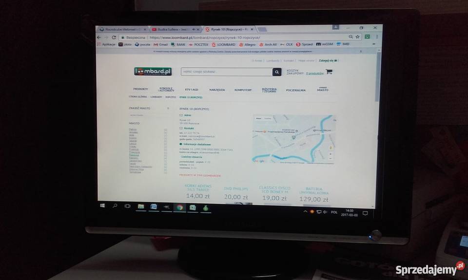 MONITOR SAMSUNG 19 931BW SPRAWNY Ropczyce sprzedam