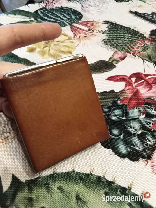 PRL papierosnica skóra naturalna Łódź sprzedam
