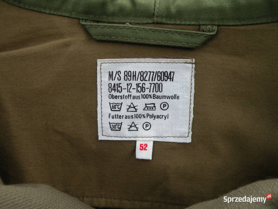 Parka BW moleskin oliv Gr52 Wrocław
