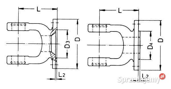 Widłak z kołnierzem W2100W100E Walterscheid