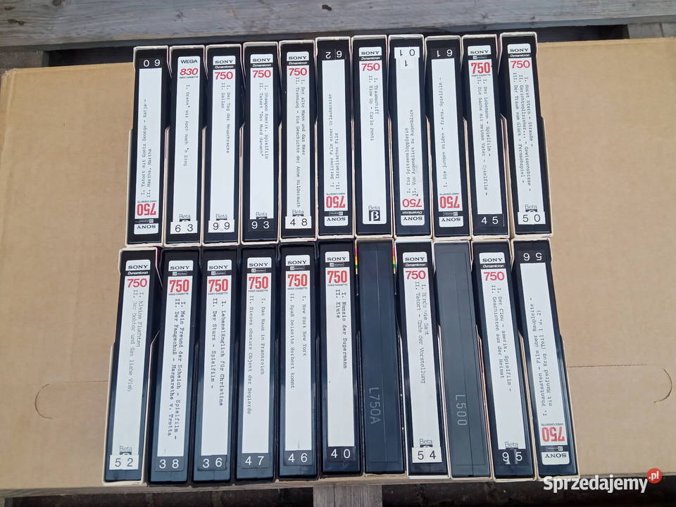 KASETY SONY Dynamicron L750 Betamax 22 Poznań sprzedam