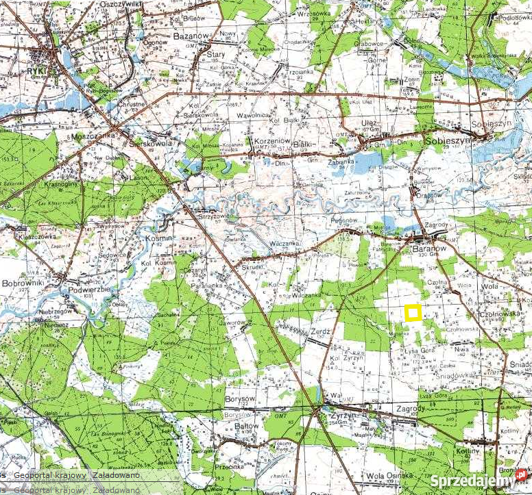 Kopalnia piasku w Baranowie S17 pow Puławski Baranów