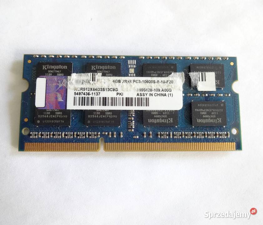 Pamięć 4gb DDR3 do laptopa PC31600S Szczecin