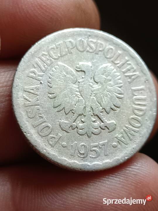Sprzedam monetę 1 zloty 1957 r mała skrętka wwq Chełm