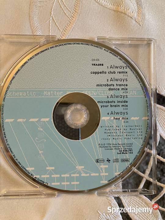 Płyta CD Remixes Erasure Always Lata 90 Płyty i kasety Czerwionka-Leszczyny sprzedam