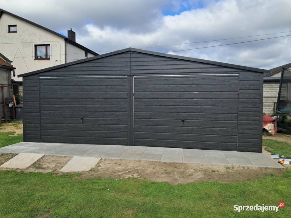 Garaż blaszany 7x5 GRAFIT DREWNOPODOBNY Lublin