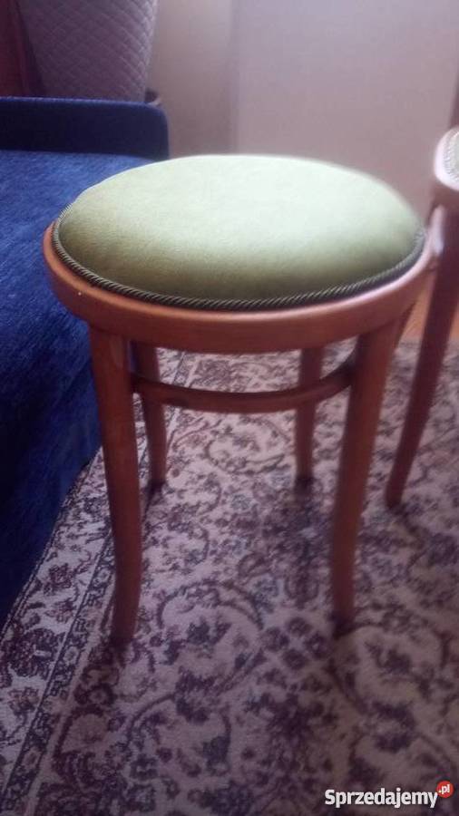 Krzesło i 2 taborety THONET wielkopolskie
