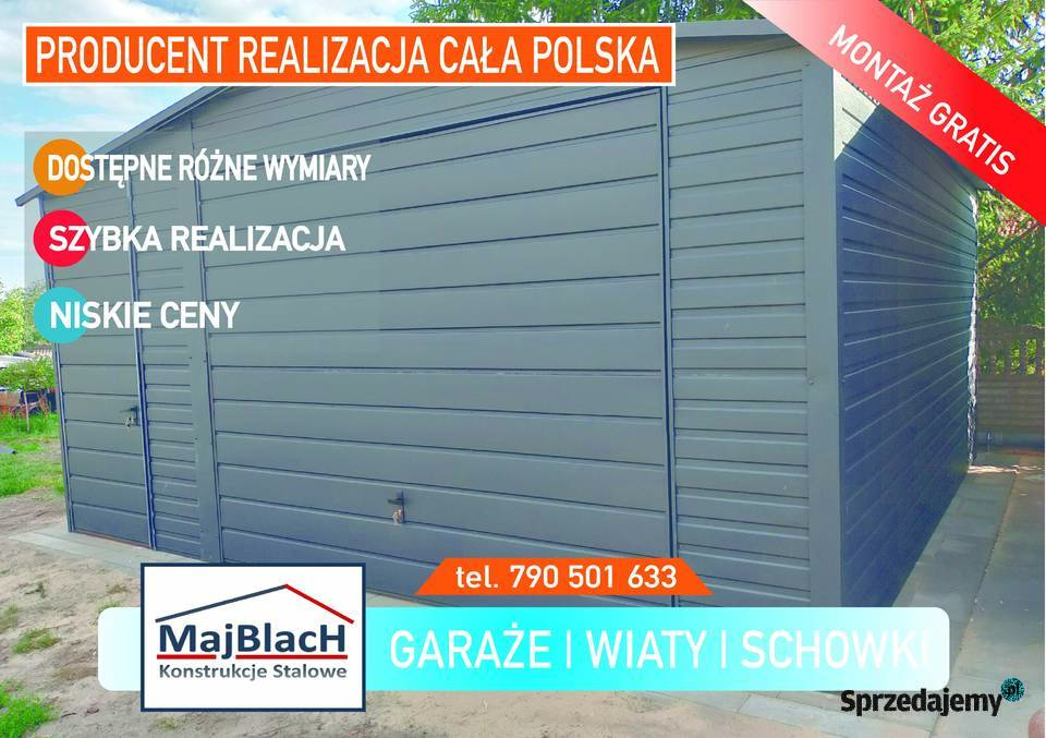PRODUCENT Garaże Blaszane Garaż Blaszany