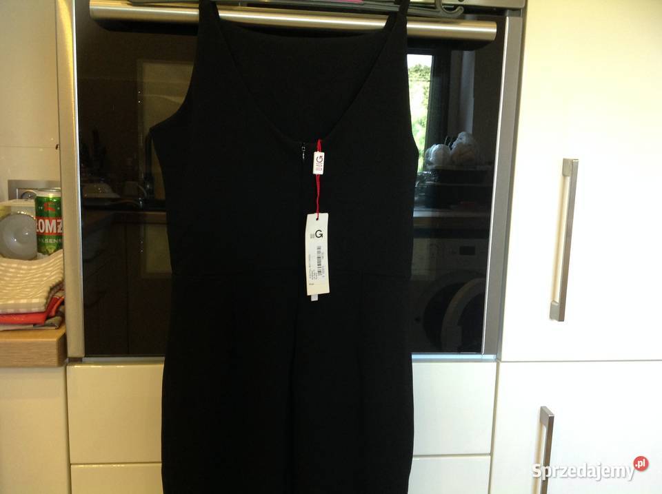 Sukienka Czarna Damska WAL G S falbana Nowa Nowa Sól