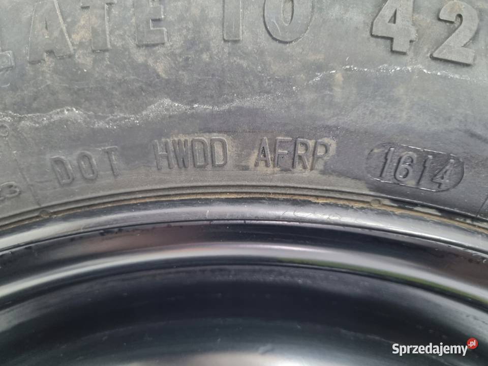 KOŁO DOJAZDOWE Peugeot 207 dojazdówka 12585 R16 lubelskie Chełm