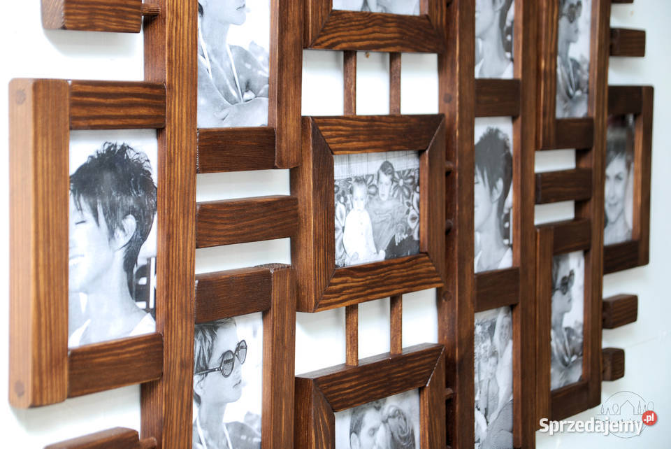Galeria Multirama z drewna Ramka na zdjęcia Foto
