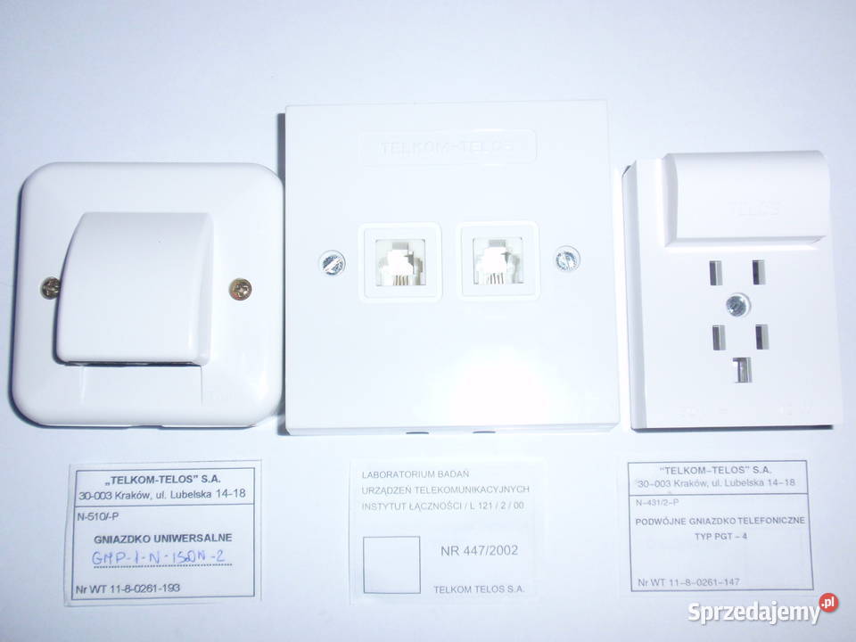 Puszki gniazdka wtyczki telefoniczne i inne Łódź