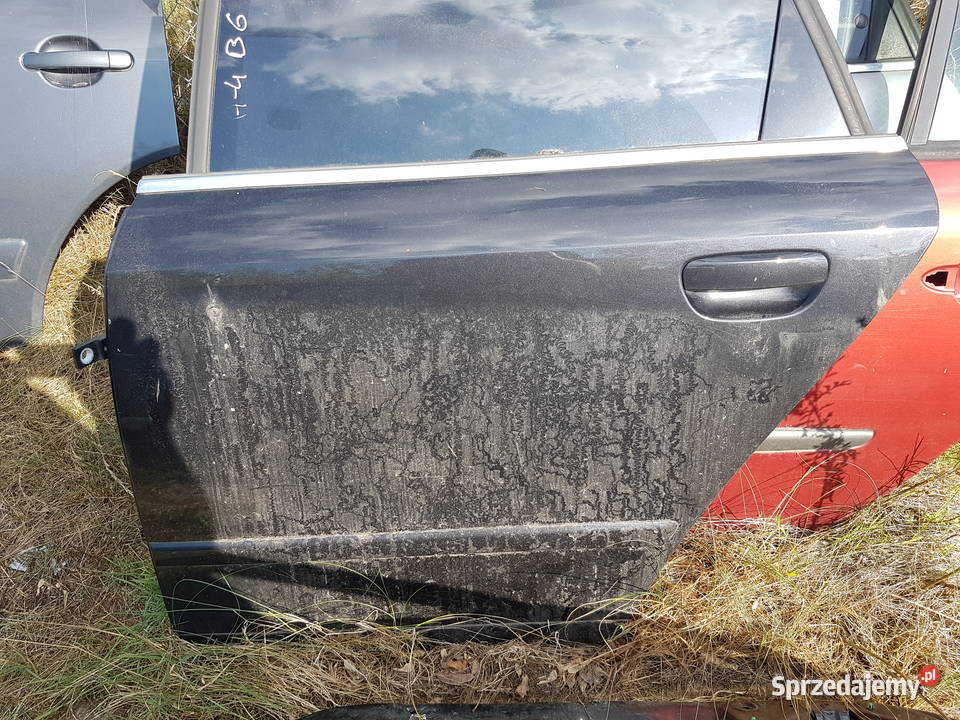 AUDI A4 B6 KOMBI 2002 2004 DRZWI LEWE TYL CZARNE Części samochodowe Turek