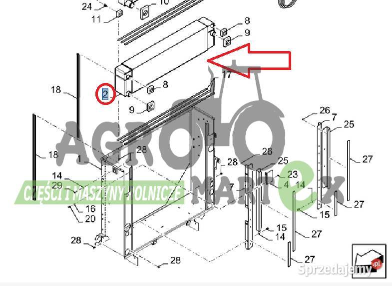 87329157 CHŁODNICA OLEJU CNH