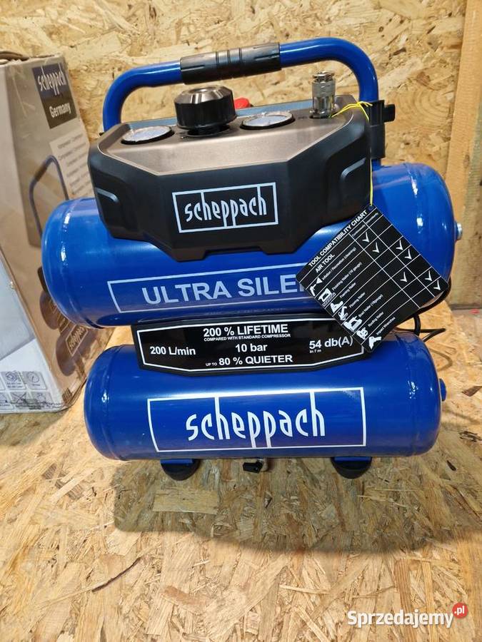 Kompresor bezolejowy Scheppach HC20Si Twin 20 l Głogowa