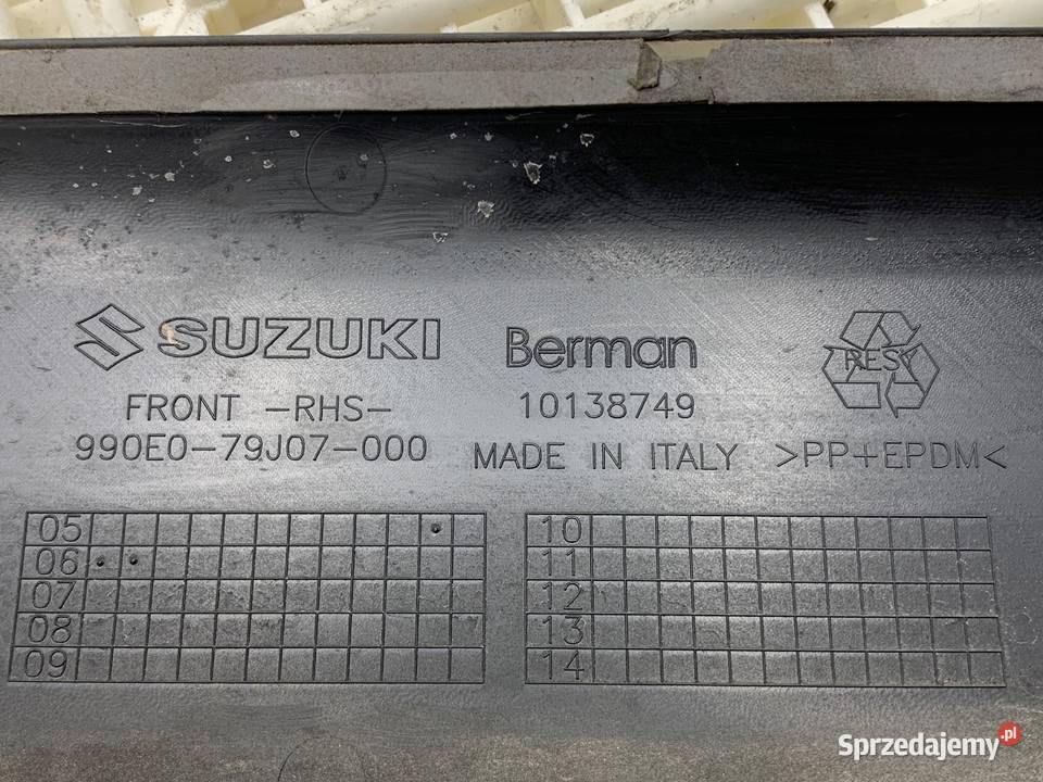 LISTWA DRZWI PRAWY PRZÓD SUZUKI SX4 Hatchback