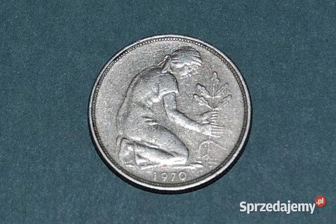50 Pfennig 1970r Moneta Starocia mazowieckie Warszawa