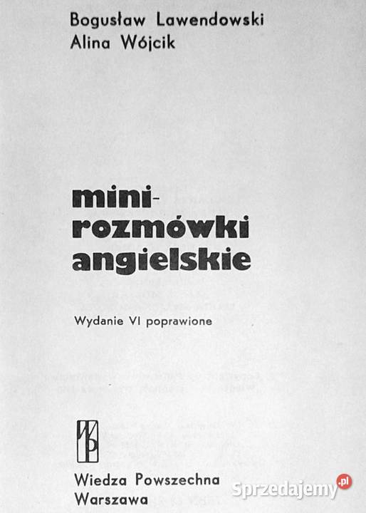 Mini rozmówki angielskiei Bogusław Lewandowski Chełm