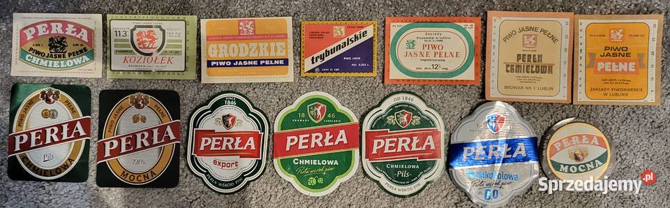 Etykiety piwne zestaw 359 etykiet polskie Birofilistyka Ząbki
