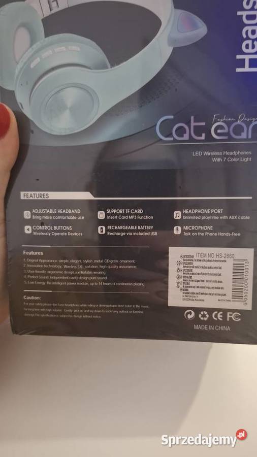 Sprzedam słuchawki kotki Pozostałe Skarżysko-Kamienna sprzedam