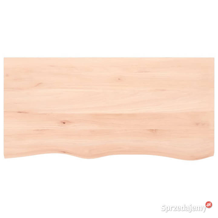 Blat stołu 100x50x24 surowe lite drewno dębowe