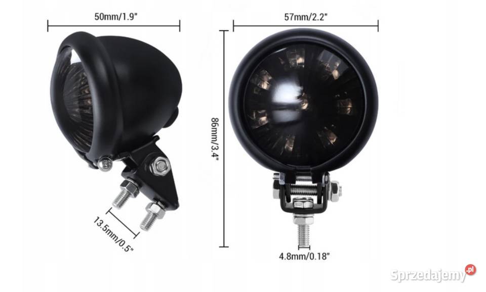 LAMPAMOTOCYKLOWA NA TYŁ TYLNA CUSTOM BOBBER Reflektory i halogeny śląskie Sosnowiec
