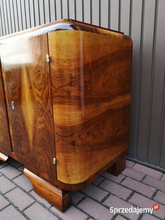 Komoda Pomocnik ARTDECO Orzech Stara Antyk Swarzędz