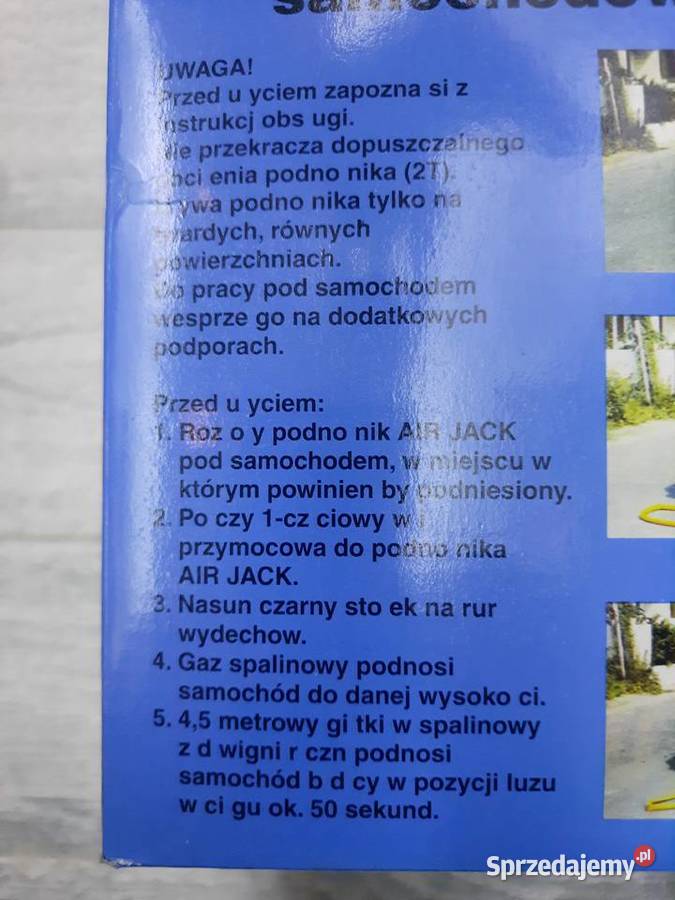 Podnośnik pneumatyczny balonowy samochodowy do Będzin