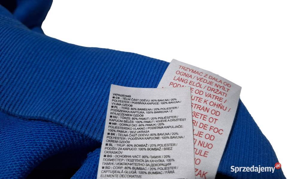Bluza z kapturem niebieska 116128 Nike Odzież