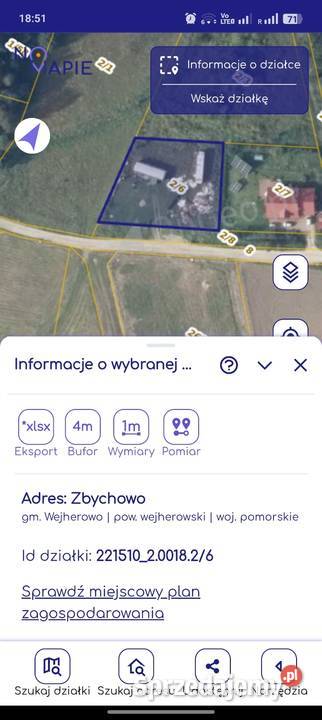 Wydzierżawię Działkę Jeziorem Zbychowo