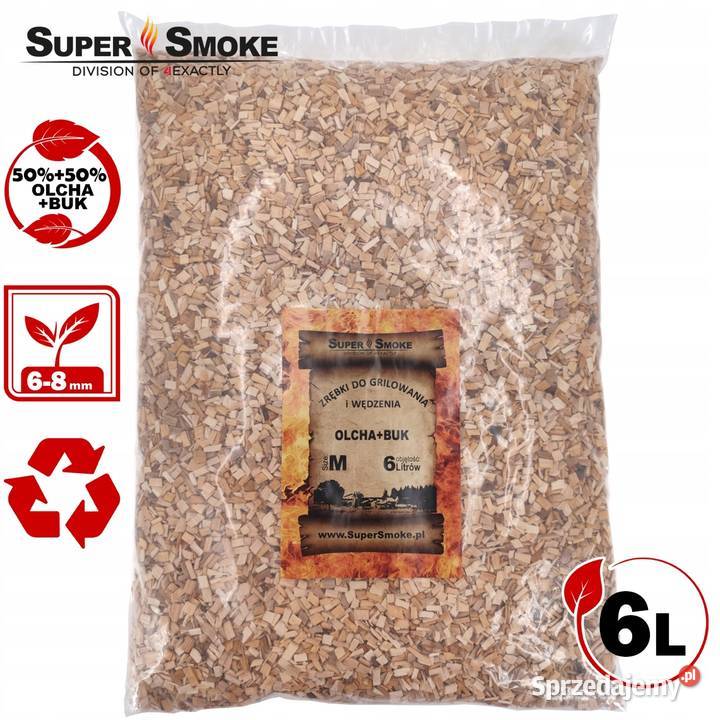 Zrębki Wędzarnicze Super Smoke OLCHABUK KL08 Dom i Ogród