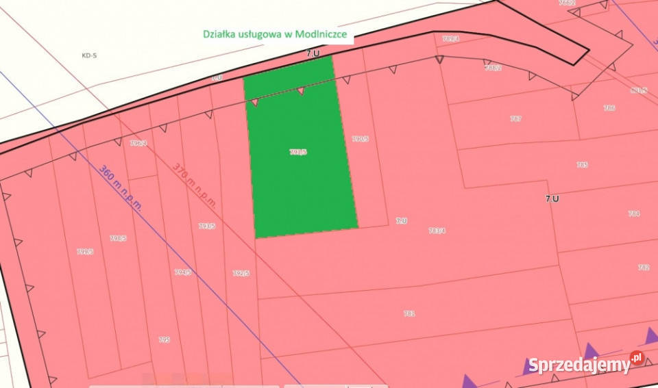 Działka usługowa w Modlniczce pod Krakowem Modlniczka